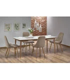 FOLDING TABLE BARRET, TABLE TOP - MATTE WHITE, LEGS - LEFKAS OAK order